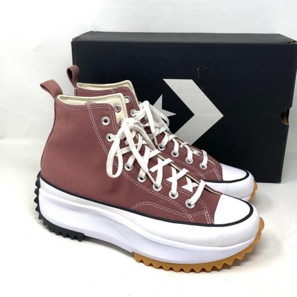 Converse Run Star Hike Platform Shoe For Men Canvas Saddle High Sneakers A00852C - Picture 5 of 11